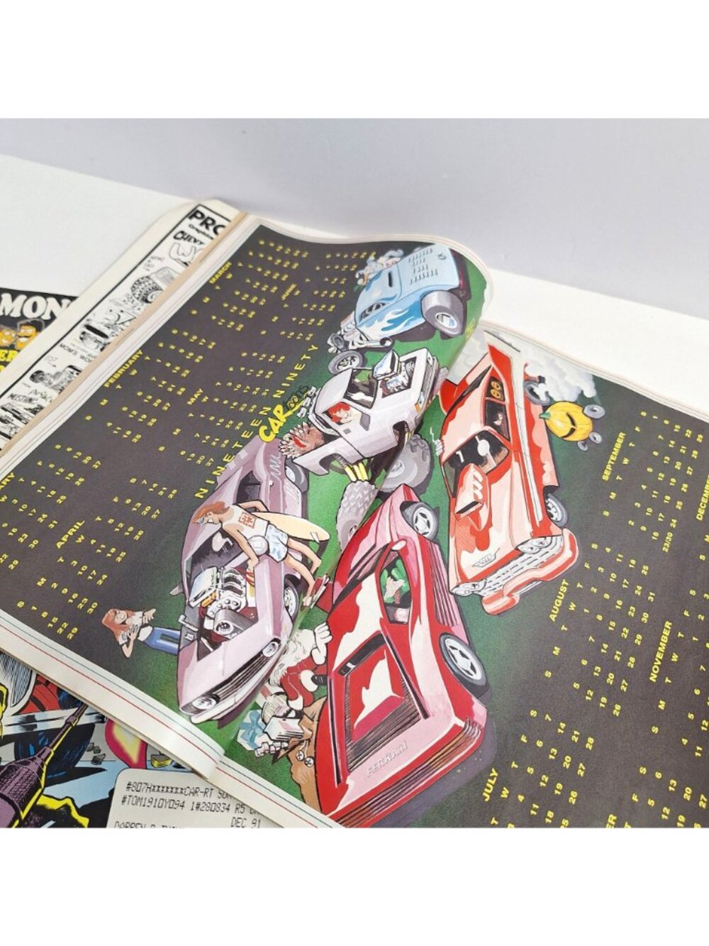 CARtoons Magazine Poster Calendar Monster Truck Oct Dec 89 Aug 91 Vintage Lot - Picture 8 of 16